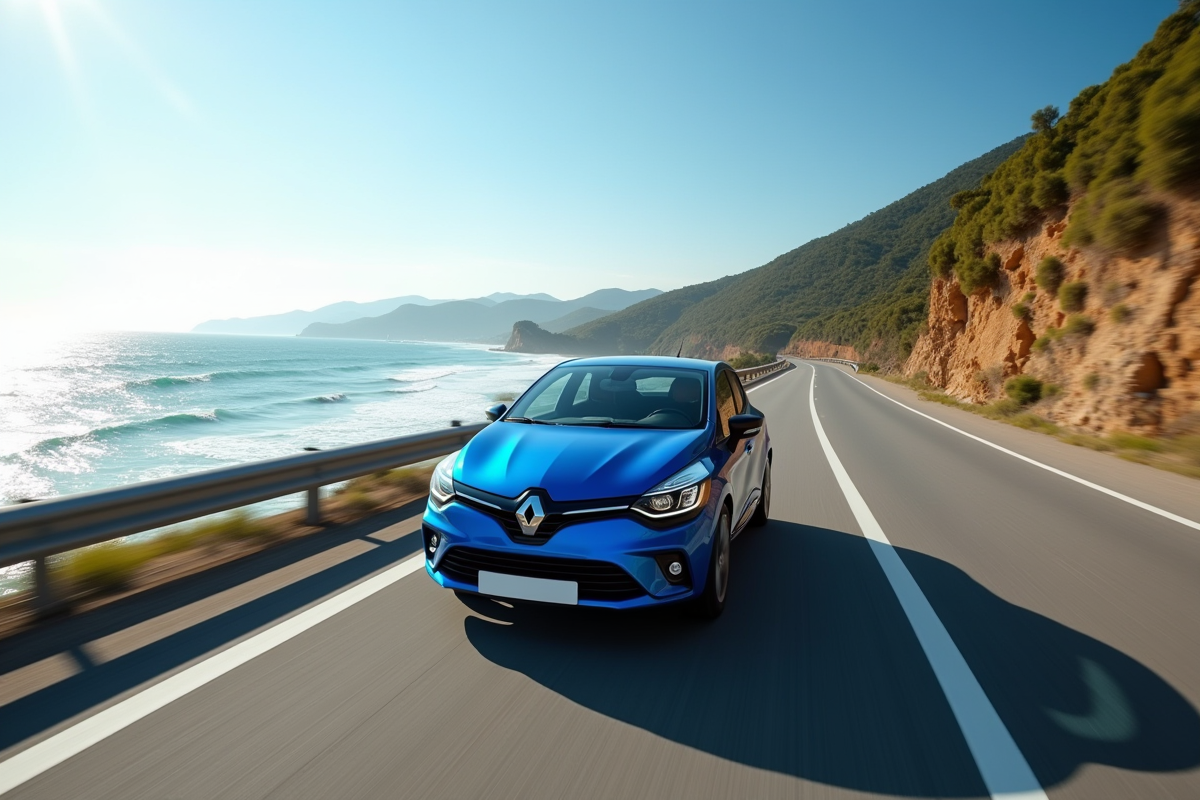 voiture bleue